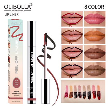 Peel-Off Lip Liner – Waterproof, Long-Lasting Matte Tint & Contour Liner for All-Day Color