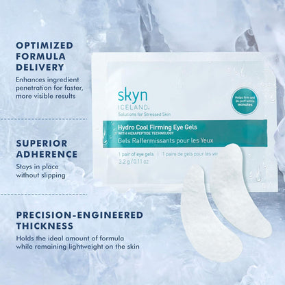 Hydro Cool Patches – 16 Pairs with Peptides & CoQ10